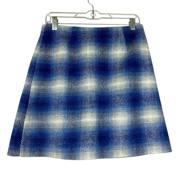 Anthropologie Hutch Nichole Plaid Wool Blend Mini Skirt - Picture 2 of 6